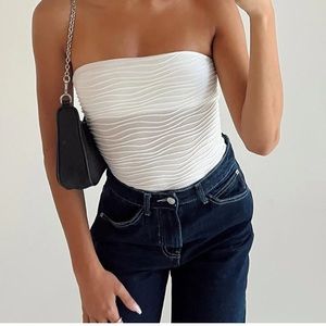 Princes Polly - Makena Strapless Bodysuit White